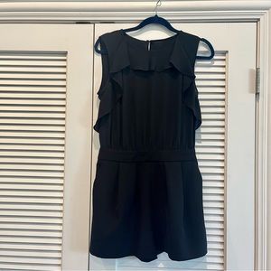 Black Zara Tailored Shorts Romper